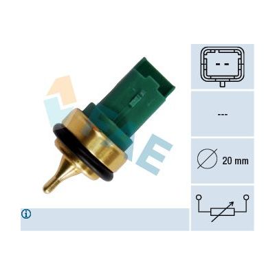 Hararet Müşürü  Peugeot 206 Cabriolet (01.2001->)  FAE 33707