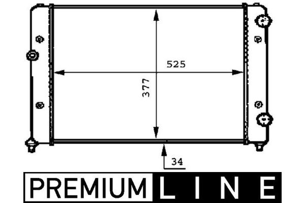 Su Radyatörü  Volkswagen Passat (3A2)(09.1993->1996)  MAHLE CR 507 000P