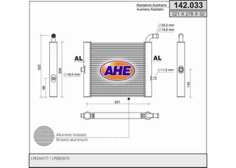 Su Radyatörü  RADISEN RR 64338  LR062670 LR034577 LR181521 L25951