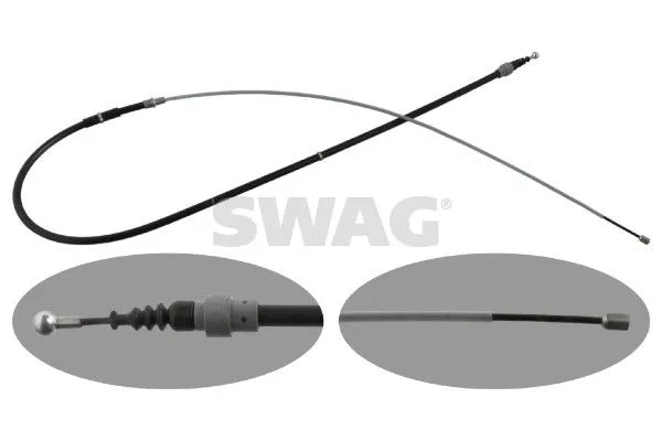 El Fren Teli Arka Sağ veya Sol Skoda Roomster (5J7)(03.2006->)  SWAG 30 94 8308