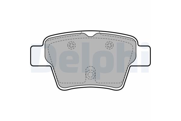 Fren Disk Balata Arka Peugeot 307 CC Cabrio-Coupe (S1)(10.2003->06.2005)  DELPHI LP1926