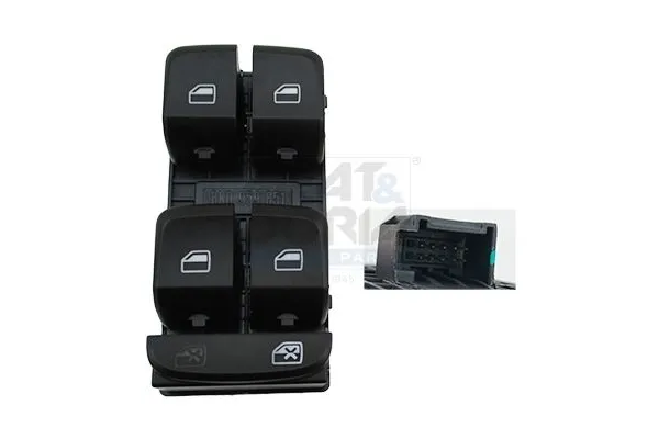 Cam Açma Düğmesi Ön Sağ Audi S4 Sedan (8K2)(03.2009->)  ZEGEN ZSW1155