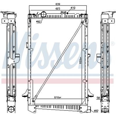 Su Radyatörü  NISSENS 61442A