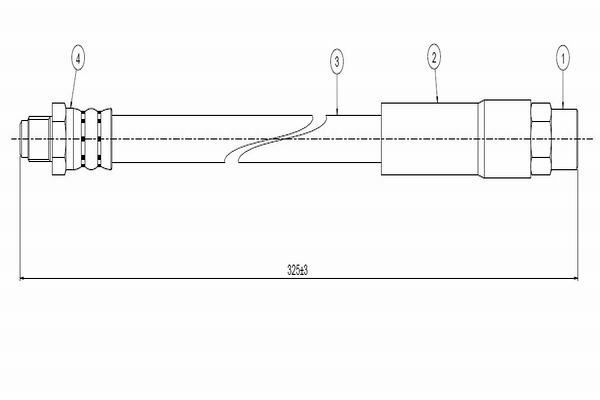 Fren Hortumu Ön Sağ veya Sol BMW M5 Serisi (E60)(2004->)  CAVO C800 095C