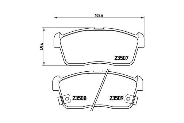 Fren Disk Balata Ön Nissan Pixo (UAO)(03.2009->)  MAGNETI MARELLI 363700479012
