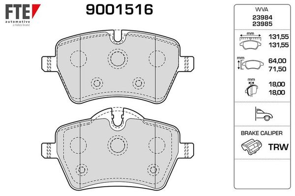 Fren Disk Balata Ön FTE 9001516