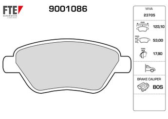 Fren Disk Balata Ön FTE 9001086  77362179 71770078 77362548 77363035 77363992 77364517 9948037 9949556
