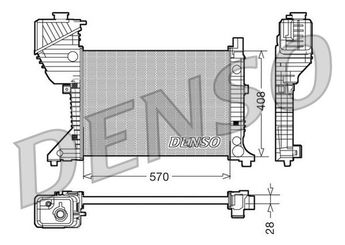 Su Radyatörü  DENSO DRM17016  DRM17016 9015001800