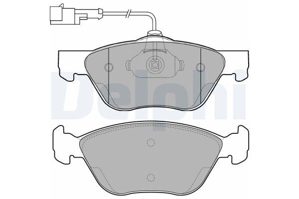 Fren Disk Balata Ön Fiat Coupe (175)(1994->)  DELPHI LP1587