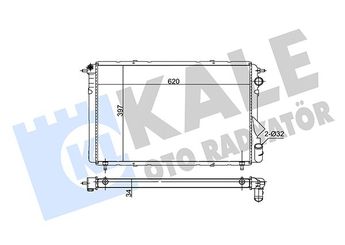 Su Radyatörü  KALE 217300  253101K050 6025101338 60 25 101 338