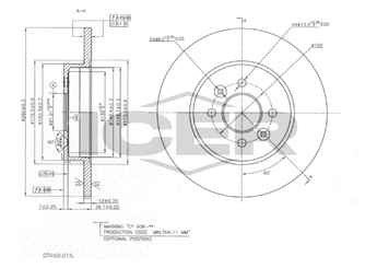 Fren Disk Ayna Arka Sağ ve Sol MGA 50189  7701207227 8200041558