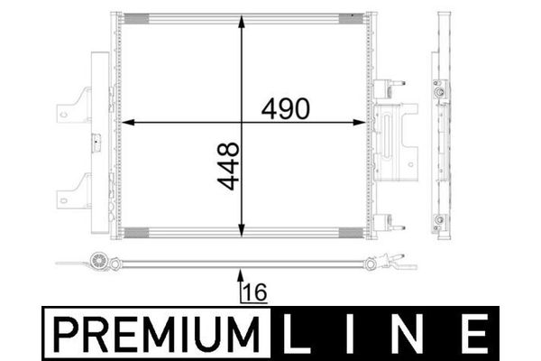 Klima Radyatörü  Jaguar XJ (X351)(2009->)  MAHLE AC 26 000P
