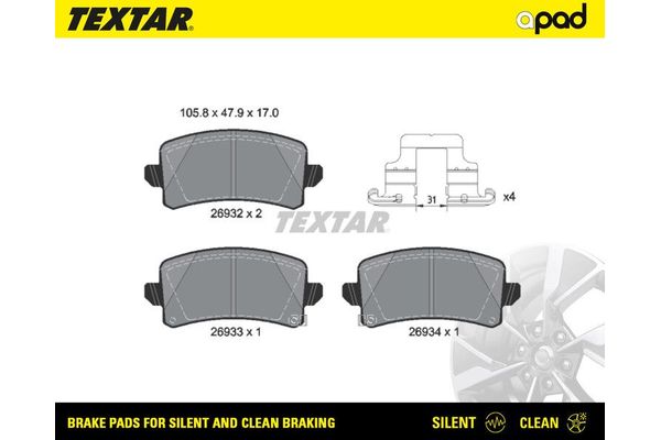 Fren Disk Balata Arka Ora Funky Cat (2023->)  FEBI BILSTEIN 1000366