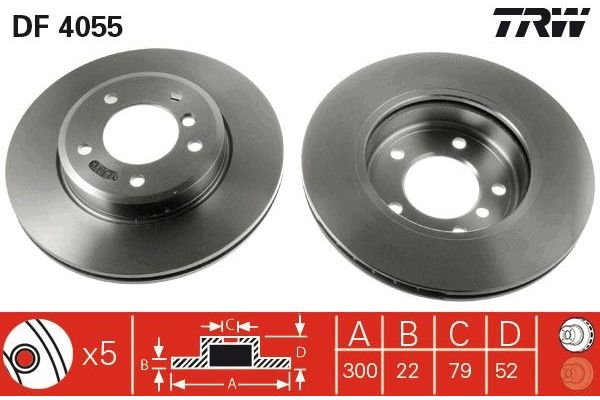 Fren Disk Ayna Ön Sağ ve Sol BMW 3 Serisi Sedan (E46)(1998->)  MANDO MBC035425