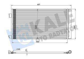 Klima Radyatörü  KALE 361330  GX7319710AC T2H3445 T2H37896