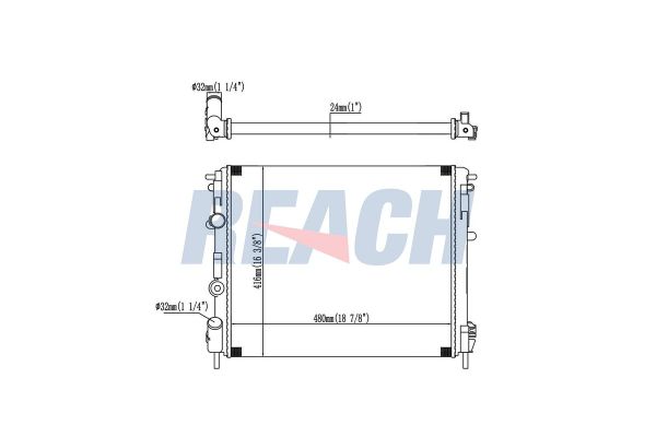 Su Radyatörü  MGA 80379