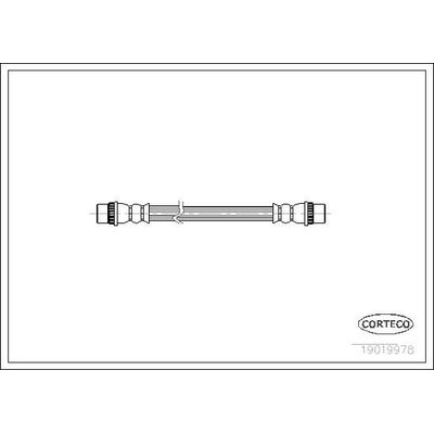 Fren Hortumu Arka Sağ veya Sol Renault R 19 Chamade 4 Kapı (L53)(06.1989->)  BSG 75-730-008
