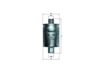 Yakıt Filtresi  MAHLE KL 182  WJN101190 TF1563 9198314 09198314 25121150 25121160 25173766 8251211500 A111L6037S WJN101191 4801358 GFE7057 WJN101192 2330079045 2330079046