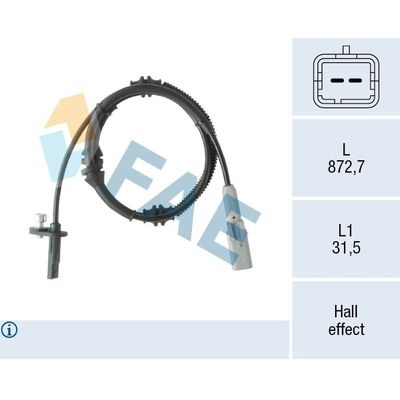 Abs Sensörü Ön Sağ veya Sol Peugeot 308 (07.2013->)  PSA ORJINAL 9674852280