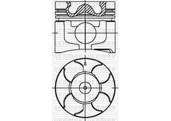 Piston  YENMAK 4370-STD  31-04370-000