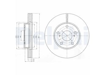 Fren Disk Ayna Ön Sağ ve Sol DELPHI BG4234  4351202180 43512-02180 4351202200 43512-02200 4351212690 43512-12690