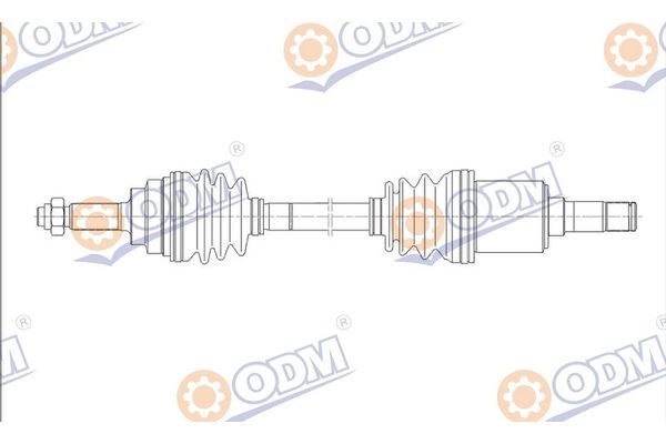 Aks Komple Ön Sol Kia Rio (BC)(2000->)  GSP 227024