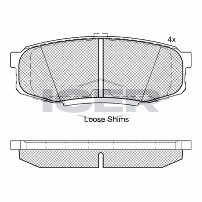 Fren Disk Balata Arka Toyota Land Cruiser 200 (J20)(2008->)  AYD 60531A