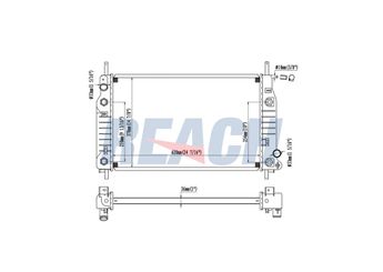 Su Radyatörü  BSG 25-520-045  ME97BB8005BA 1011984 1011985 1038608 1106556 1106692 1106693 1671779 6775670 6899904 7330967 7358426 93BB8005HB 93BB 8005 HB 93BB8005HD 93BB 8005 HD 93BB8005HC 93BB8005HE 95BB8005BA 95BB 8005 BA 97BB8005BA 97BB 8005 BA