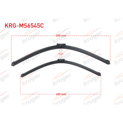 Silecek Süpürgesi Ön  650/450 mm - 26/18 inç KRUGER MS6545C