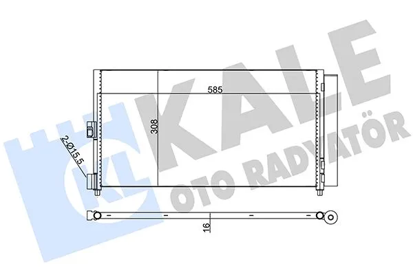 Klima Radyatörü  Lancia Musa (184)(2004->)  KALE 386000
