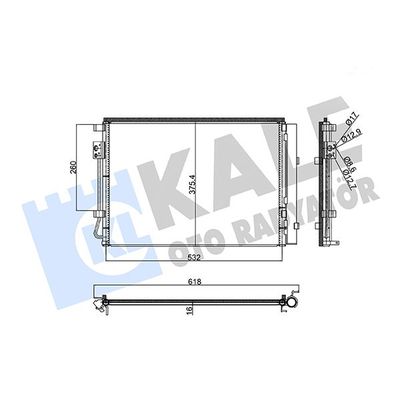 Klima Radyatörü  Kia Rio (UB)(2011->)  KALE 353190