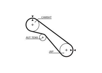 Triger Kayışı  GATES 5405XS  1356869085 1356867010 PMTB214 13568-67010 13568-69085