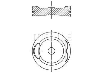 Piston (86.00MM-STD)  GOETZE 87-71338-STD  87-71338-STD