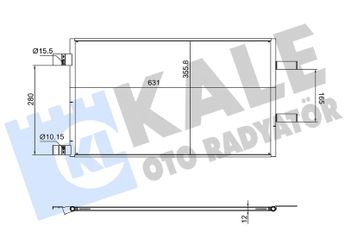 Klima Radyatörü  KALE 382680  921001397R