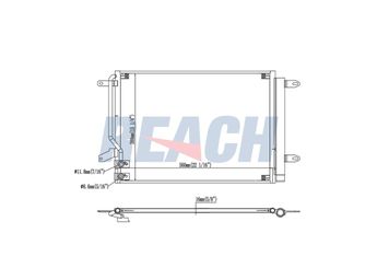 Klima Radyatörü  VEKA 43-4432  5C0820411K