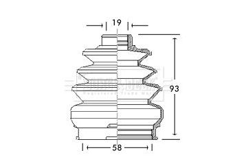Aks Körüğü Ön İç Sağ ANKA 38010  7625541 46307085 46307657 46633191 762 5541