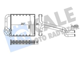 Kalorifer Radyatörü  MAHER 10706  971383X000