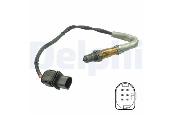 Oksijen (Lambda) Sensörü  Audi A6 Sedan (4FC)(10.2008->)  DELPHI ES21124-12B1