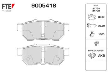 Fren Disk Balata Arka FTE 9005418  43022SR2000 43022S04E01 43022-S04-E01 43022SR3516 43022-SR3-516 6430SAAE50 06430-SAA-E50 43022S04000 43022-S04-000 43022S04010 43022-S04-010 43022S04020 43022-S04-020 43022S04030 43022-S04-030 43022S04E00 43022-S04-E00 43022S04E02 43022-S04-E02 43022S04E03 43022-S04-E03 43022SAAE50 43022-SAA-E50 43022SAAE51 43022-SAA-E51 43022SO4E01 43022-SO4-E01 43022SO4E03 43022-SO4-E03 43022-SR2-000 43022SR2010 43022-SR2-010 43022SR2020 43022-SR2-020 43022SR2030 43022-SR2-030 43022SR2040 43022-SR2-040 43022SR3030 43022-SR3-030 43022SR3D01 43022-SR3-D01 43022SR3G00 43022-SR3-G00 43022SR3G01 43022-SR3-G01 43022ST7000 43022-ST7-000 43022ST7020 43022-ST7-020 43022ST7A02 43022-ST7-A02 43022TARG00 43022-TAR-G00 43022TF0305 43022-TF0-305 43022TF0G00 43022-TF0-G00 43022TF0G01 43022-TF0-G01 43022TM0G00 43022-TM0-G00 43033SAAE51 43033-SAA-E51 45022SR2010 45022-SR2-010
