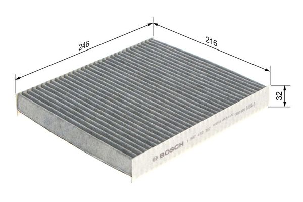 Polen Filtresi  Volkswagen Polo V (6R1)(06.2009->2014)  BOSCH 1 987 432 357