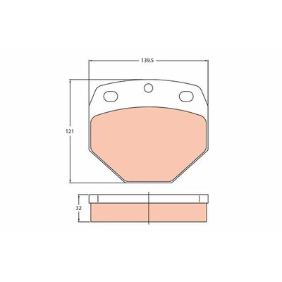 Fren Disk Balata Ön TRW GDB5097