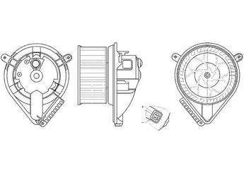 Kalorifer Motoru  MAHLE AB 272 000S  A0028301508 28301508 002 830 15 08 A 002 830 15 08