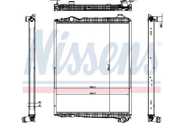 Su Radyatörü  Audi A4 Avant (B5)(11.1994->)  NISSENS 606323