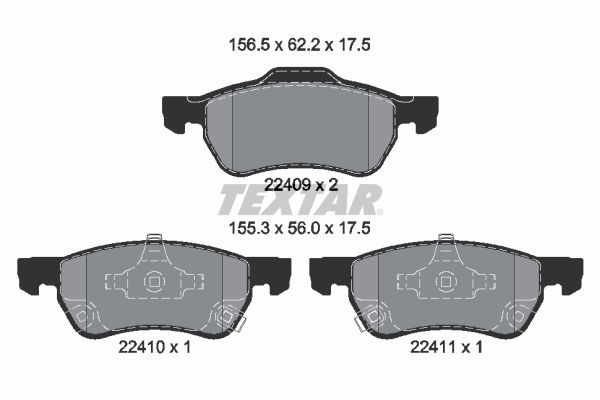 Fren Disk Balata Ön TEXTAR 2240901
