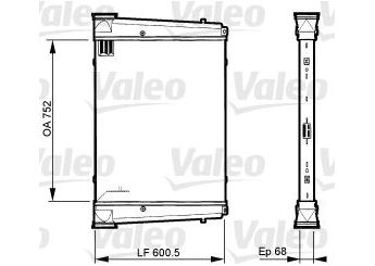 Turbo Radyatörü  VALEO 818882  818882 11142337 81061300195 81061300201 81061300209 81061300223 120432435 321030560
