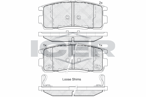 Fren Disk Balata Arka Chevrolet Captiva (2006->)  TWINS 16320