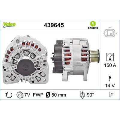 Alternatör  VALEO 439645