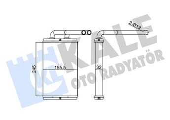 Kalorifer Radyatörü  KALE 355240  96629611 4803904 4803 904