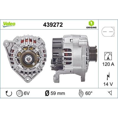 Alternatör  VALEO 439272
