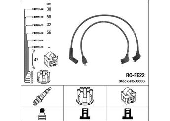 Buji Kablosu  NGK 8086  420777100 42077-7100 420777200 42077-7200 420777800 42077-7800 420777900 42077-7900 497227000 49722-7000